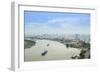 The skyline of Ho Chi Minh City (Saigon) showing the Bitexco tower and the Saigon River, Ho Chi Min-Alex Robinson-Framed Photographic Print