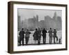 The Skyline of New York as Many First Saw It Arriving by Sea on Board The`Augustus-null-Framed Premium Photographic Print