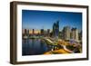 The skyline of Panama City at night, Panama City, Panama, Central America-Michael Runkel-Framed Photographic Print