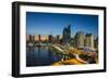 The skyline of Panama City at night, Panama City, Panama, Central America-Michael Runkel-Framed Photographic Print