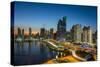 The skyline of Panama City at night, Panama City, Panama, Central America-Michael Runkel-Stretched Canvas