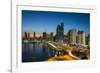 The skyline of Panama City at night, Panama City, Panama, Central America-Michael Runkel-Framed Photographic Print