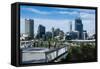 The Skyline of Perth, Western Australia, Australia, Pacific-Michael Runkel-Framed Stretched Canvas