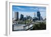 The Skyline of Perth, Western Australia, Australia, Pacific-Michael Runkel-Framed Photographic Print