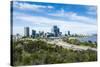 The Skyline of Perth, Western Australia, Australia-Michael-Stretched Canvas