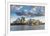 The skyline of Sydney at sunset, New South Wales, Australia, Pacific-Michael Runkel-Framed Photographic Print