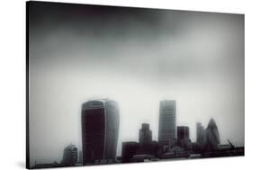 The Skyline of the City of London with Different Skyscrapers-Bastian Kienitz-Stretched Canvas