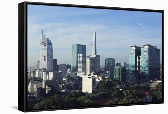 The Skyline of the Downtown Area-Stuart Forster-Framed Stretched Canvas