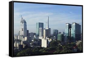 The Skyline of the Downtown Area-Stuart Forster-Framed Stretched Canvas