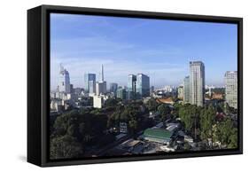 The Skyline of the Downtown Area-Stuart Forster-Framed Stretched Canvas