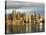 The Skyline of the Financial District Across Boston Harbor at Dawn, Boston, Massachusetts, USA-Amanda Hall-Stretched Canvas