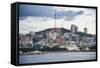 The Skyline of Vladivostok, Russia, Eurasia-Michael Runkel-Framed Stretched Canvas