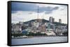 The Skyline of Vladivostok, Russia, Eurasia-Michael Runkel-Framed Stretched Canvas