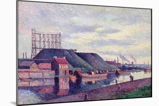 The Slag Heaps of Sacre Madame, 1897-Maximilien Luce-Mounted Giclee Print