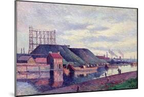 The Slag Heaps of Sacre Madame, 1897-Maximilien Luce-Mounted Giclee Print