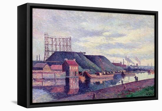 The Slag Heaps of Sacre Madame, 1897-Maximilien Luce-Framed Stretched Canvas