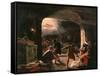 The Slaughter of the First Christians in the Catacombs-Giuseppe Mancinelli-Framed Stretched Canvas