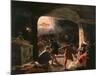 The Slaughter of the First Christians in the Catacombs-Giuseppe Mancinelli-Mounted Giclee Print