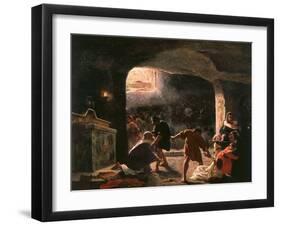 The Slaughter of the First Christians in the Catacombs-Giuseppe Mancinelli-Framed Giclee Print