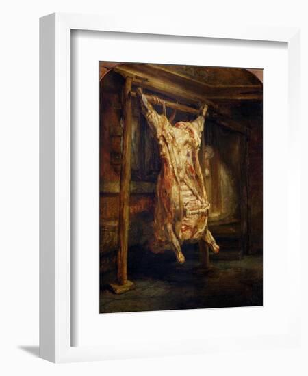 The Slaughtered Ox, 1655-Rembrandt van Rijn-Framed Giclee Print