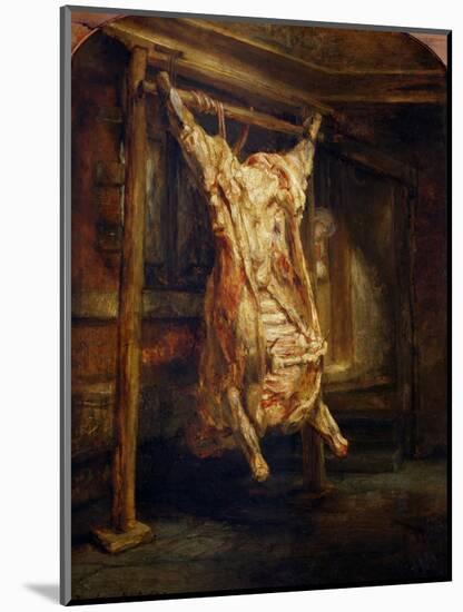 The Slaughtered Ox, 1655-Rembrandt van Rijn-Mounted Giclee Print