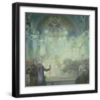 The Slav Epic: Holy Mount Athos, 1928-Alphonse Mucha-Framed Giclee Print