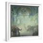 The Slav Epic: Holy Mount Athos, 1928-Alphonse Mucha-Framed Giclee Print