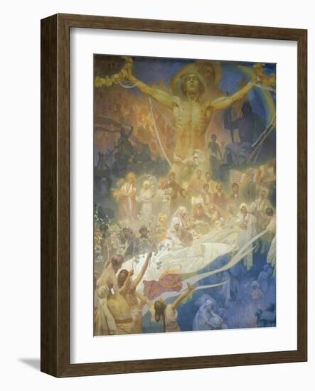 The Slav Epic: the Apotheosis of the Slavs, 1928-Alphonse Mucha-Framed Giclee Print