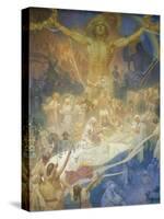 The Slav Epic: the Apotheosis of the Slavs, 1928-Alphonse Mucha-Stretched Canvas