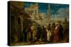 The Slave Market, Cairo, 1840 (Oil on Panel)-William James Muller-Stretched Canvas