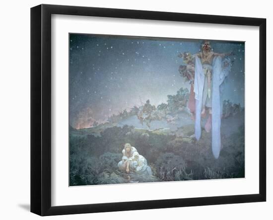 The Slavs in their Original Homeland, from the 'Slav Epic' 1912-Alphonse Mucha-Framed Giclee Print