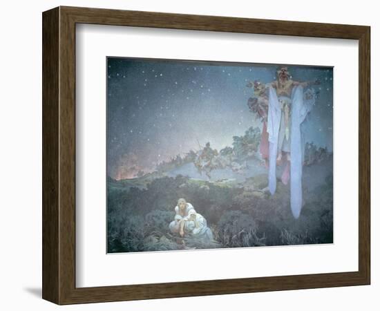 The Slavs in their Original Homeland, from the 'Slav Epic' 1912-Alphonse Mucha-Framed Giclee Print