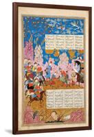 The Slaying of Siyawush (Manuscript Illumination from the Epic Shahname by Ferdows)-null-Framed Giclee Print