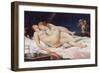 The Sleep, 1866, by Gustave Courbet, French realist painter. The painting.-Gustave Courbet-Framed Art Print