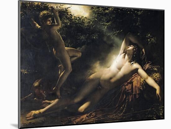 The Sleep of Endymion, 1791-Anne-Louis Girodet de Roussy-Trioson-Mounted Giclee Print