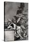 The Sleep of Reason Produces Monsters, from "Los Caprichos"-Francisco de Goya-Stretched Canvas