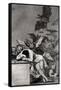 The Sleep of Reason Produces Monsters, from "Los Caprichos"-Francisco de Goya-Framed Stretched Canvas