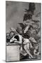 The Sleep of Reason Produces Monsters, from "Los Caprichos"-Francisco de Goya-Mounted Giclee Print