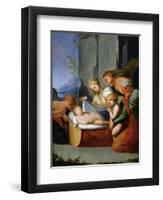 The Sleep of the Infant Jesus (Oil on Wood)-Lubin Baugin-Framed Giclee Print