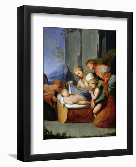 The Sleep of the Infant Jesus (Oil on Wood)-Lubin Baugin-Framed Giclee Print