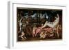 The Sleep of Venus Painting by Annibale Carracci or Annibal Carrache (1560-1609) 1602 Sun. 1,9X3,28-Annibale Carracci-Framed Giclee Print