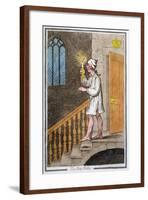 The Sleep-Walker, Published by Hannah Humphrey in 1795 (Hand-Coloured Etching0-James Gillray-Framed Giclee Print