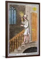 The Sleep-Walker, Published by Hannah Humphrey in 1795 (Hand-Coloured Etching0-James Gillray-Framed Giclee Print