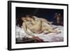 The Sleepers also known as the Sleep (Le Sommeil) by Gustave Courbet-null-Framed Giclee Print