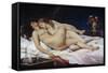 The Sleepers also known as the Sleep (Le Sommeil) by Gustave Courbet-null-Framed Stretched Canvas