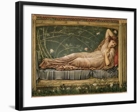 The Sleeping Beauty, 1871-Edward Burne-Jones-Framed Giclee Print