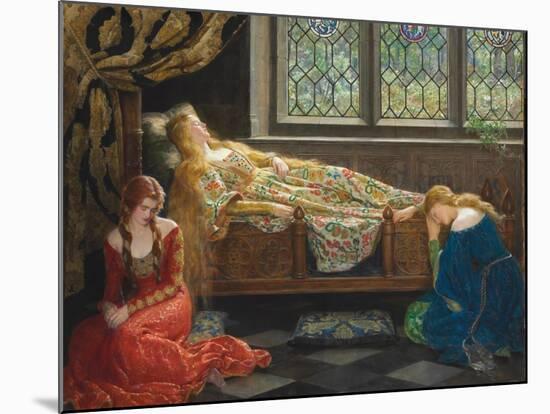 The Sleeping Beauty, 1921-John Collier-Mounted Giclee Print