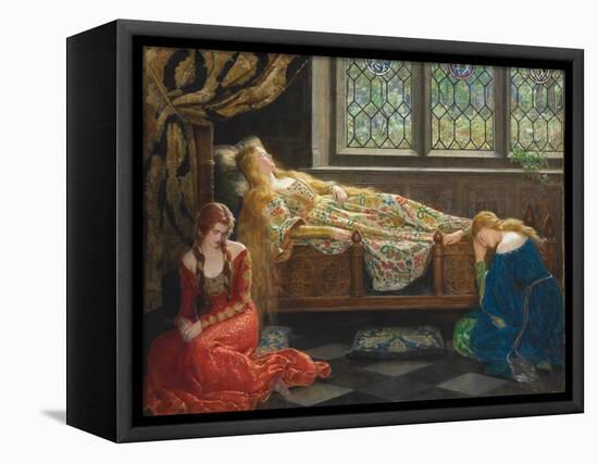 The Sleeping Beauty, 1921-John Collier-Framed Stretched Canvas