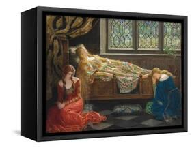 The Sleeping Beauty, 1921-John Collier-Framed Stretched Canvas