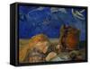 The sleeping child. Oil on canvas (1884) 46 x 55.5 cm Cat. W 81.-Paul Gauguin-Framed Stretched Canvas